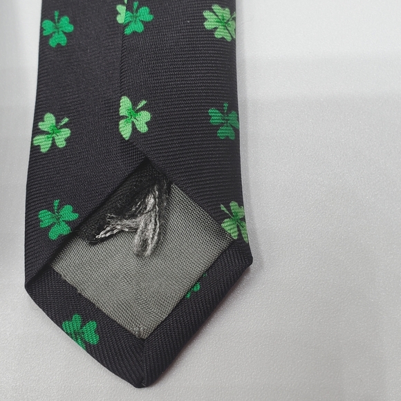 🍀 4 leaf clover☘️ Robert Talbot / Howard & Miller Lucky Collab  necktie - Picture 7 of 13